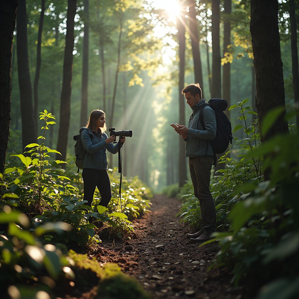 Founders of PlatenXLusterer in Romanian forest