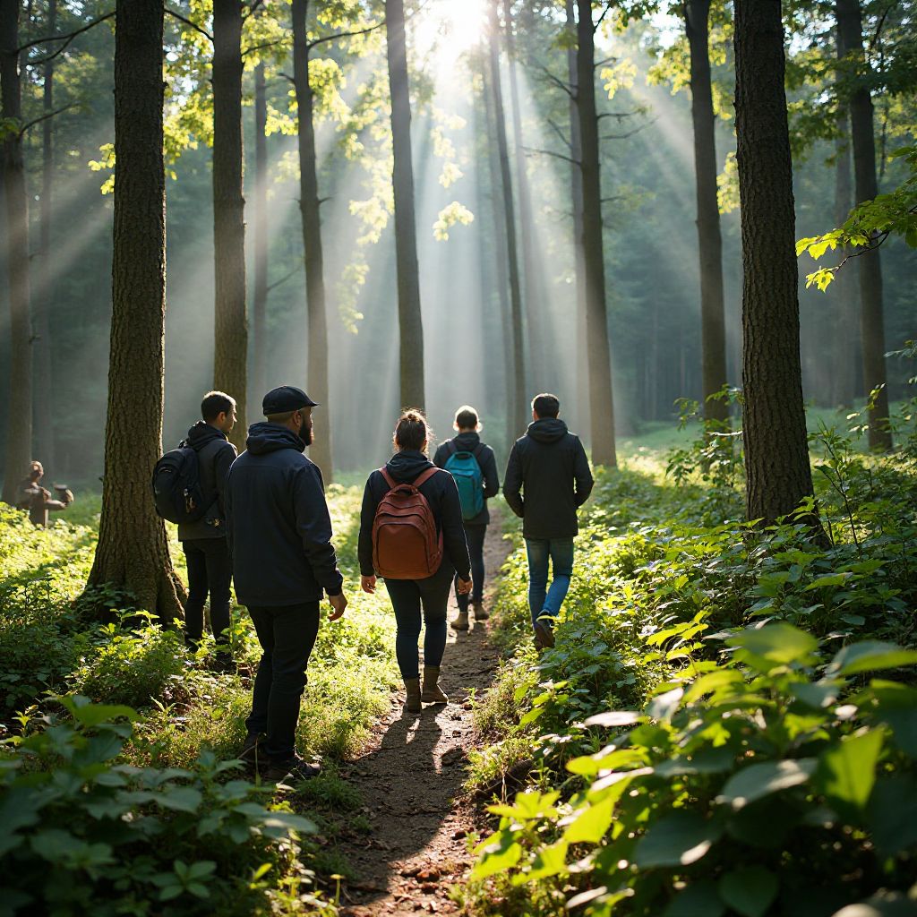 Guided nature walk in Carpathian forest