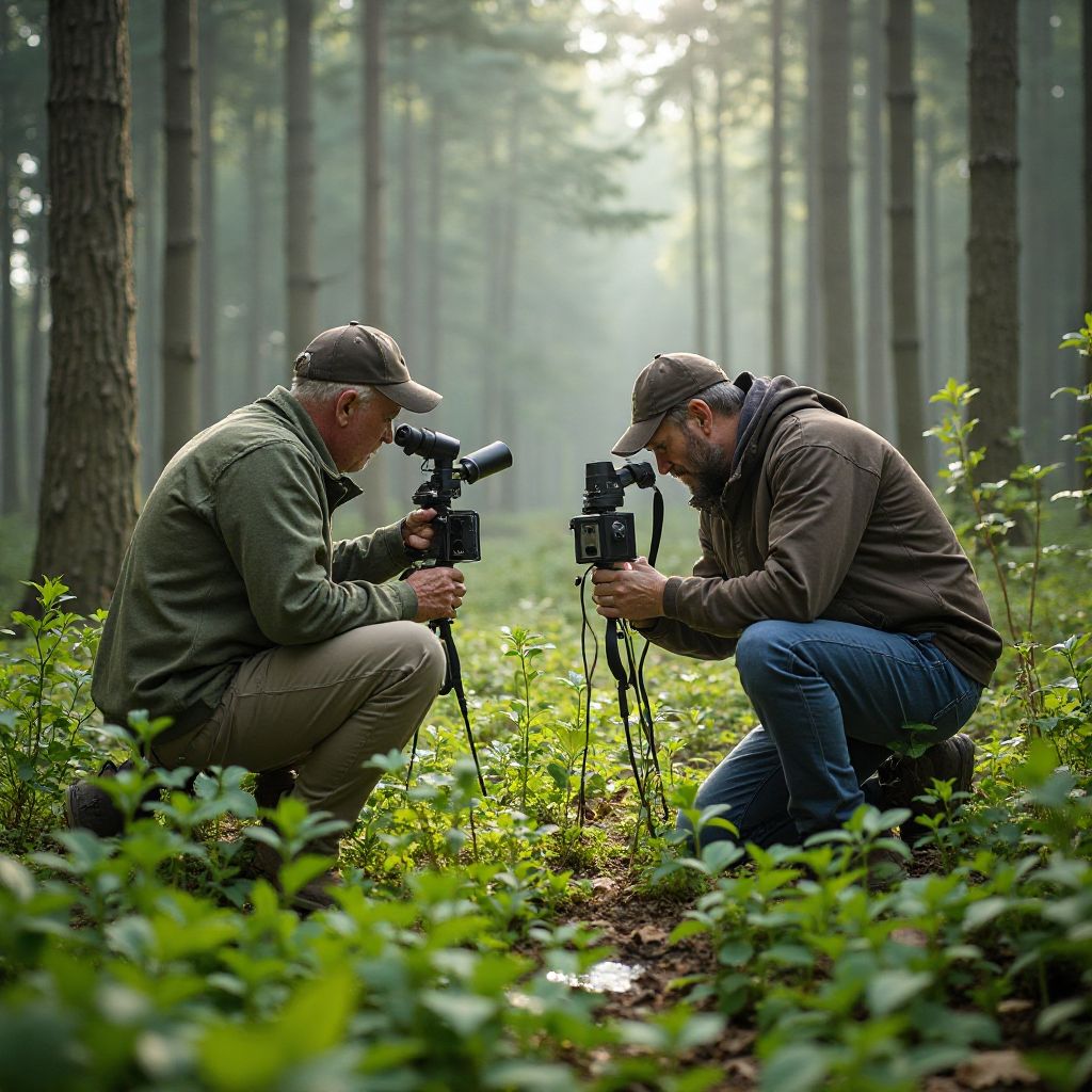 Team of eco-specialists exploring Romanian biodiversity