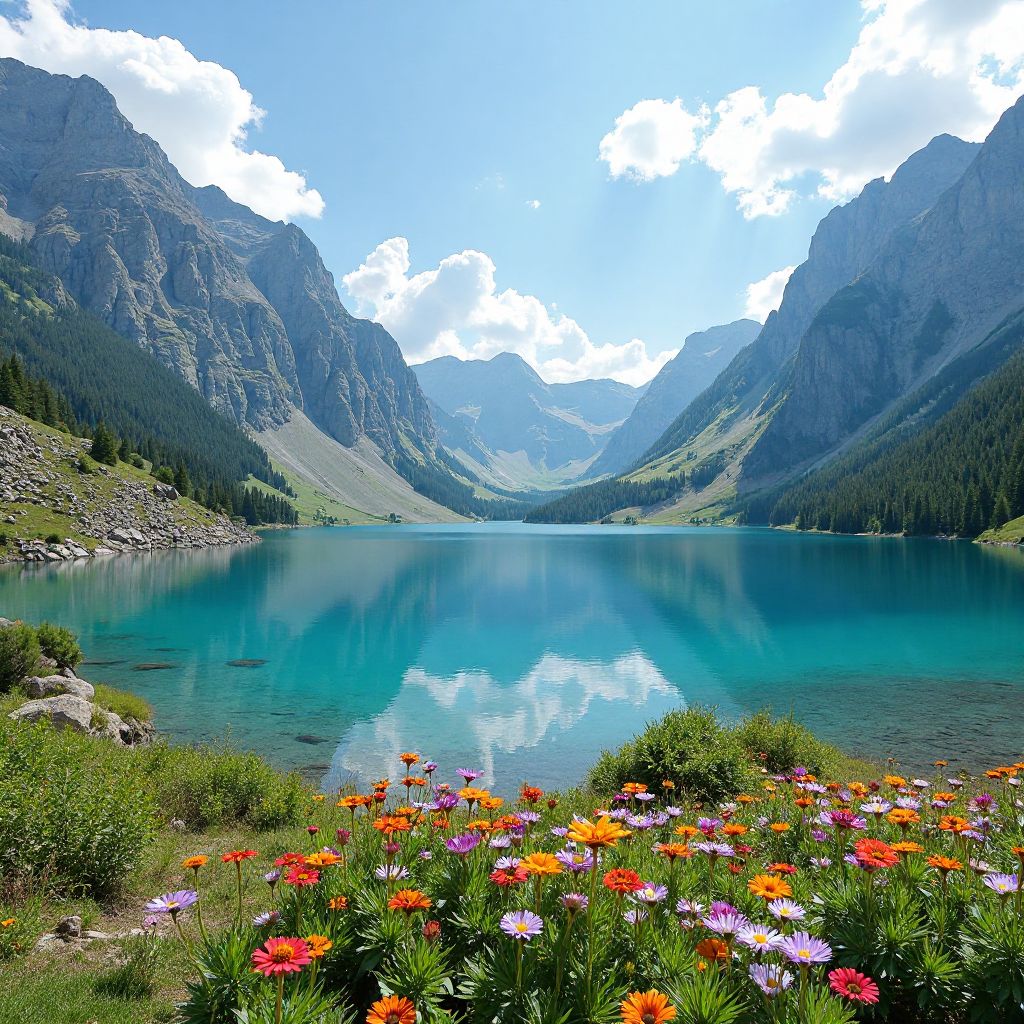 Alpine lakes in Retezat National Park